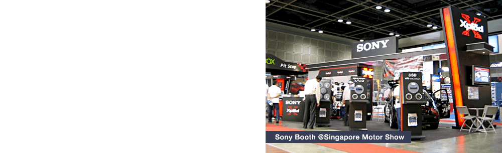 Sony Booth @Singapore Motor Show